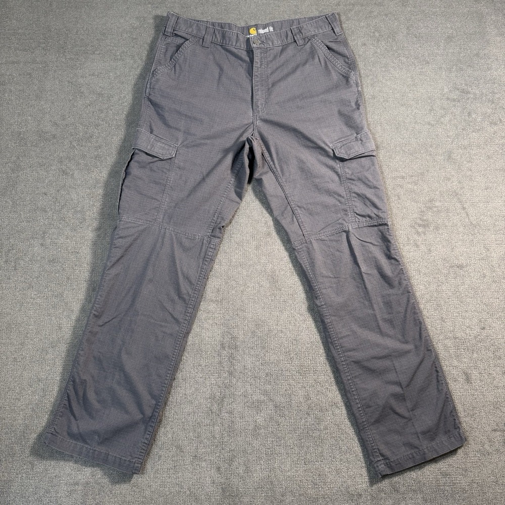 Carhartt Force Relaxed Fit Cargo Work Pants Men's Size 38x34 Gray Workwear